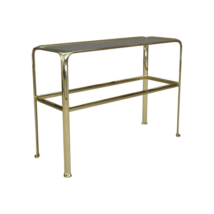 Mauro Lipparini Console Table in Brass and Glass - Italy, 1970's | #T2123