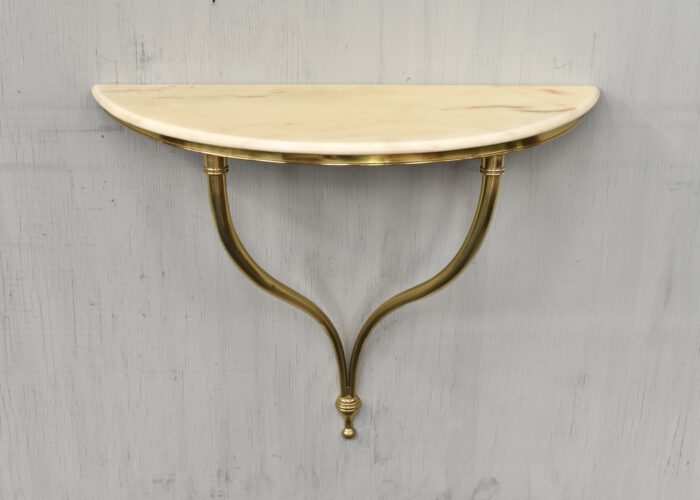 Italian console table in Marble and Brass, Italy - circa 1950 | #T12248